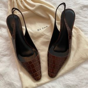 BY FAR Diana Slingback Heels, Size 37
